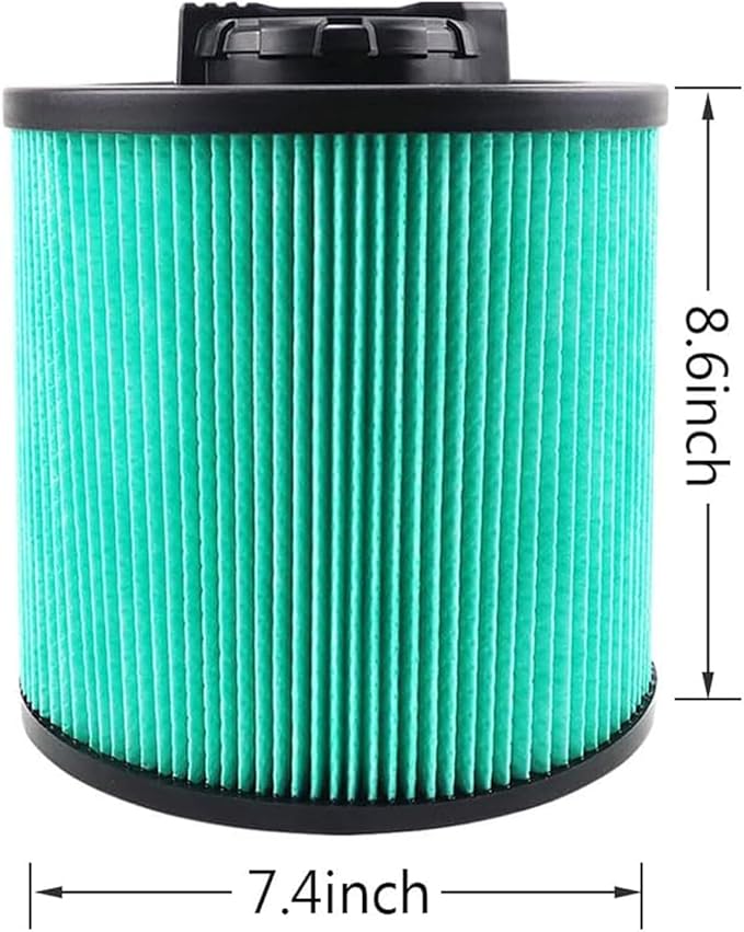 2 Pack DXVC6914 HEPA High Efficiency Cartridge Filter Fit for Dewalt 6-16 Gallon Wet/Dry Vacuum Cleaners DXV06P DXV09P DXV10P DXV10PL DXV10SA DXV12P DXV14P DXV16P