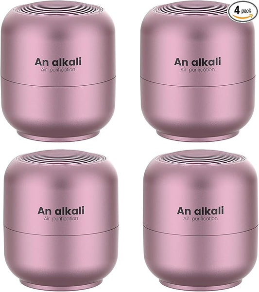 Refridge Deodorizer，4Pack Last for 10 Years Closet Deodorizer, Fridge Smell Eliminator, AOP Baking Soda Odor Eliminator, for Closet, Wardrobe, Car, Pet Smell Order (Pink, 4pcs)