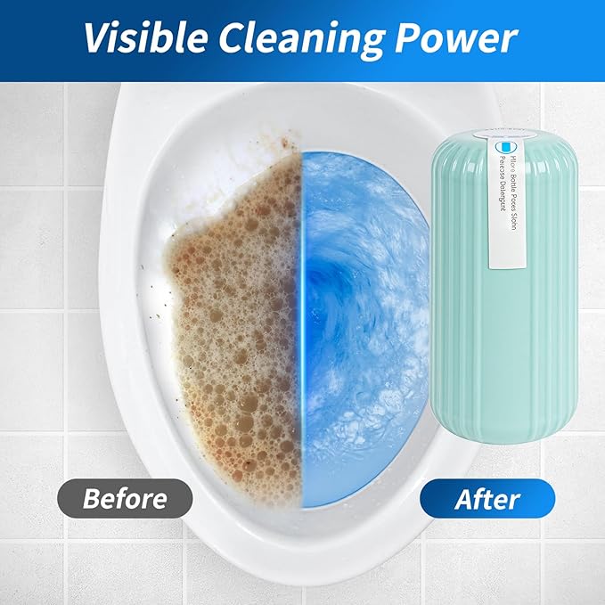 3Pcs WTWD Automatic Toilet Cleaner - Prevents Hard Water Stains, Reduce Scrubbing, Toilet Tank Cleaner, Automatic Toilet Bowl Cleaner, Magic Bottle Design for Stain-Free Hands, Septic Safe