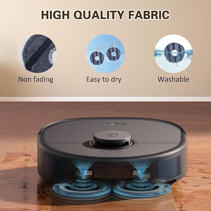 19 Pack X10 Pro Omni Replacement Parts Compatible with Eufy X10 Pro Omni Robot Vacuum Cleaner Accessories, 1 Main Roller Brush, 4 Mop Pads, 4 Side Brushes, 2 Hepa Filters, 6 Dust Bags, 2 Tool