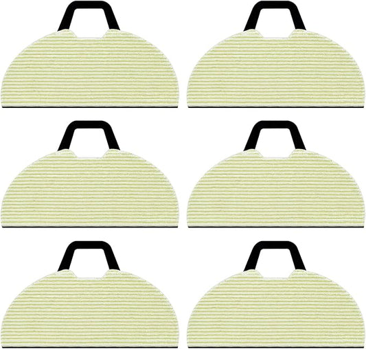 6 Pack Vacmop Replacement Pads Compatible with Shark RV2610WA AV2610WA AV2620WA AV2630WA RV2410WD Matrix Plus AI Ultra 2-in-1 Robot Vacuum,Reusable Mop Vac Pads Refills,Washable Microfiber Soft Pads