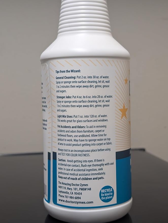 Multi-Purpose Cleaner – All Purpose Enzyme Based Cleaner & Natural Disinfectant Spray – Non-Toxic, Chemical-Free, Scent Free, Child & Pet Safe House Cleaner For People With Chemical Sensitivities