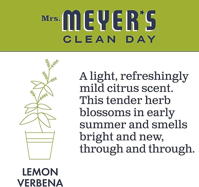 Mrs. MEYER'S CLEAN DAY Tub and Tile Cleaner, Lemon Verbena, 33 Fluid Ounce (Pack of 3)