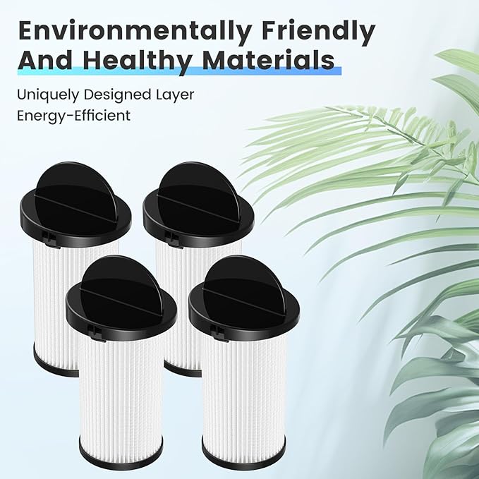 HEPA Pre-Motor Filter Compatible with EyeVac Home, Pro, Pet, Air, Plus and NeoVac Elite Touchless Stationary Vacuum For Eye-Vac Filter Replacement Part # EV-PMF, 4 Pack