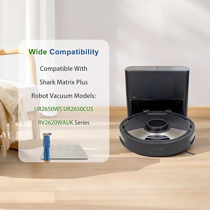 Replacement Mop Pads for Shark UR2650WS UR2650CUS RV2620WAUK Matrix Plus Robot Vacuum (6 Mop Pads)