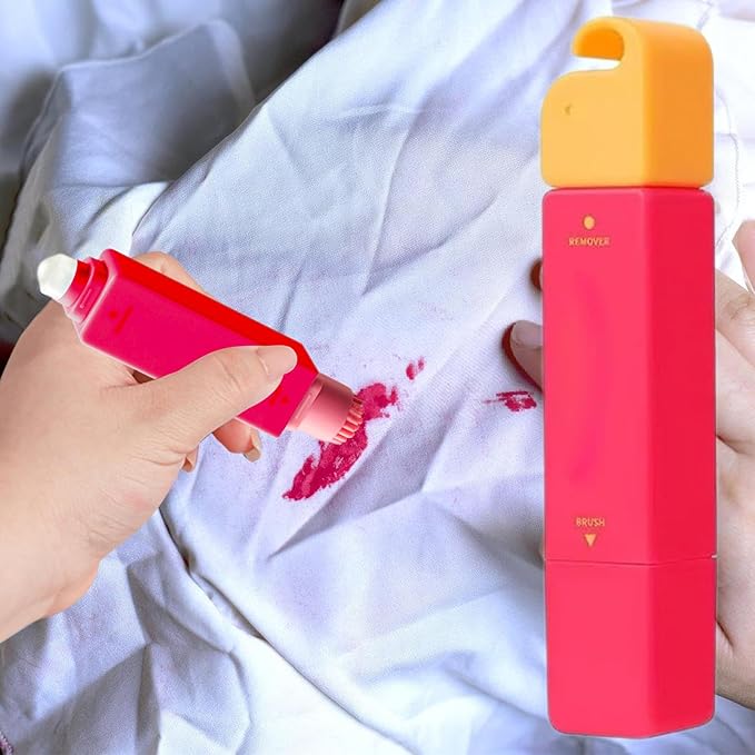 Double Headed Bleachh Pen - Travel Stain Remover Stick, Portable Spot Cleaning Solution | Fabric Stain Lifting Formula Erasing Wine Blood Marks, Cleaning Pen with Travel Use Convenience Accessoire