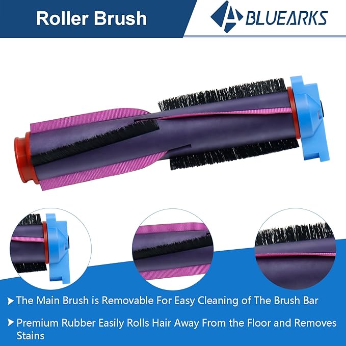 20Pcs Accessories Kit,Compatible with Shark AV2800ZE AV2810YE RV2820YE RV2820ZE Robot Vacuum,Main Brush, Filter Foam, Mop Pad,Side Brush Accessories Kit