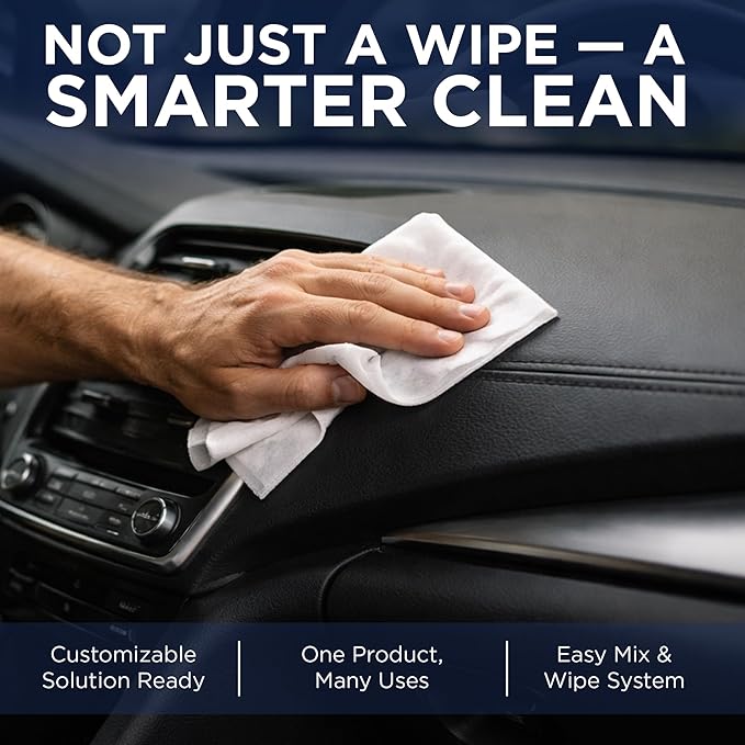 Fresh Towel Mix-N-Wipe Dry Wipes Refill, 2-Pack (220 Sheets) – Make Your Own Wet Wipes – 6" x 9" Sheets – Bulk Paper Towels