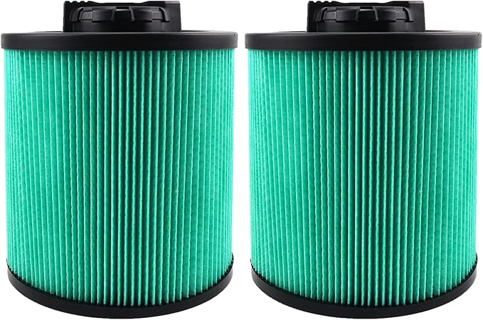 2 Pack DXVC6914 HEPA High Efficiency Cartridge Filter Fit for Dewalt 6-16 Gallon Wet/Dry Vacuum Cleaners DXV06P DXV09P DXV10P DXV10PL DXV10SA DXV12P DXV14P DXV16P