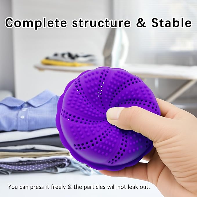 Laundry Balls Set, Natural Non-Chemical Detergent Wash Balls for Washing Machine Eco Friendly Washer Ball, Set of 2