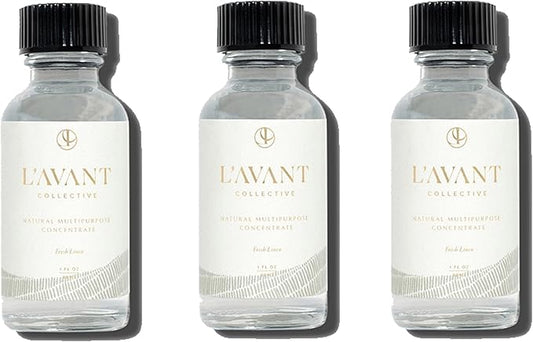 L'AVANT Collective Multipurpose Surface Cleaner Refill (Pack 3) | Provides a Powerful Clean to Remove Grease & Grime | Fresh Linen Scent | 3 x 1 FL oz/29.5 mL