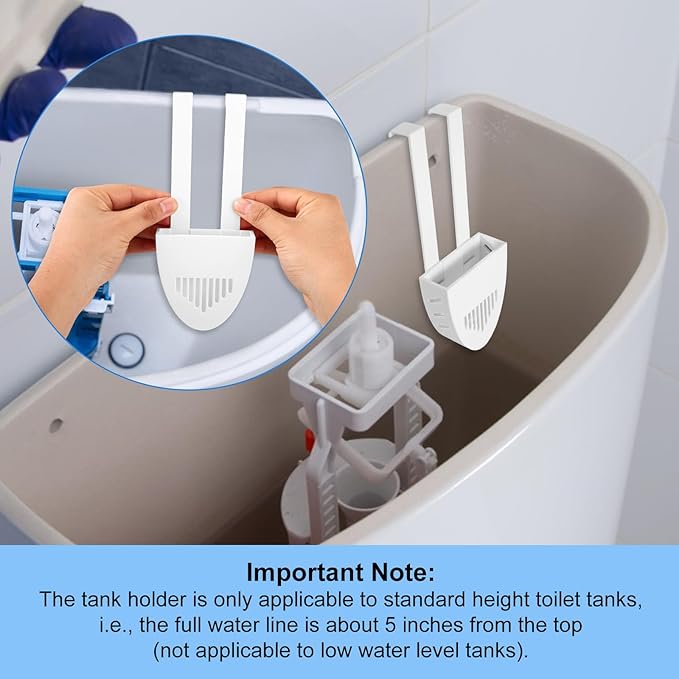 Toilet Tank Holder, Hanging Toilet Bowl Tablet Carrier Hook Holder Hanger Caddy