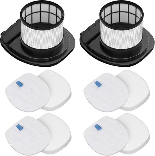 IX141 Filters Fit for Shark IX141 IX140 IZ140 IX142 IZ140C IZ142 UZ145 IZ141C IX141H WZ140 WZ250 Stick Vacuum, Replace Part 616FJ140 & 617FJ140, 2 Pack Filter 4 Pack Foam & Felt Filter Kit