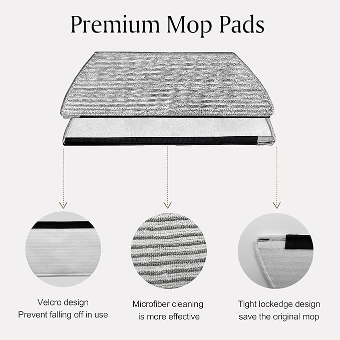 6-Pack Mop Pads Set for Shark AV2800ZE RV2820YE RV2820ZE AV2820S AV2820AE RV2800AE RV2800S