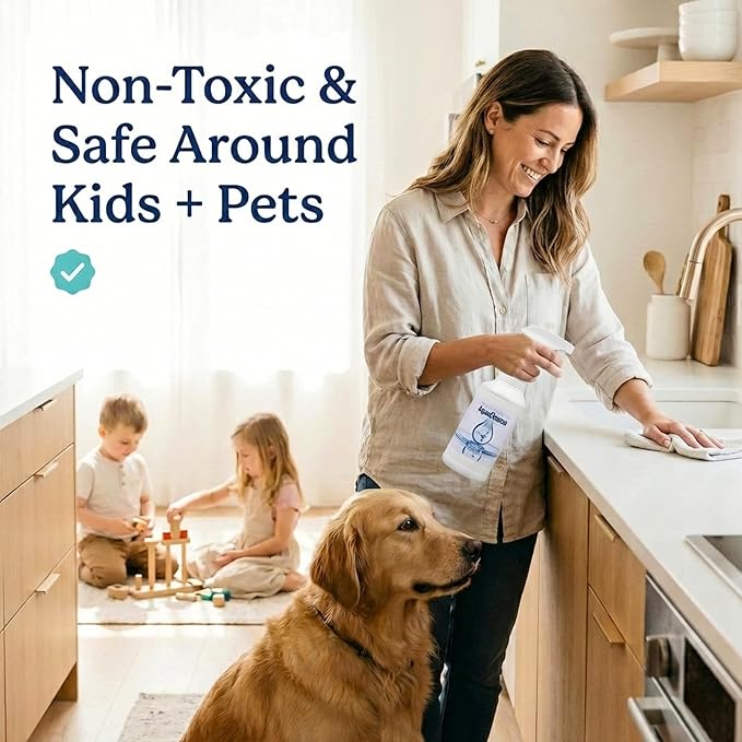 AquaCleanse Hypochlorous Acid 500PPM All-Purpose Cleaner Spray (1 Gallon) – 3X Stronger Than Standard HOCL – Pet & Family Safe, Non-Toxic Surface Cleaner & Odor Remover - No Harsh Chemicals – USA Made