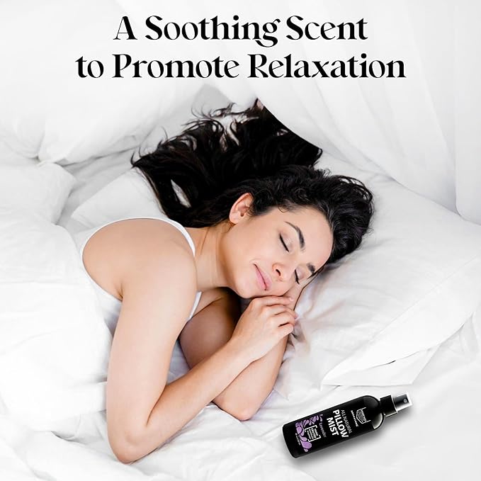 Aromasong All Natural Pillow Spray for Deep Sleep- Holiday Gift Pack of Lavender, Ocean Mist, and Eucalyptus Included - Calming Linen & Bedtime Natural Essential Oil Mist Spray for Sleeping