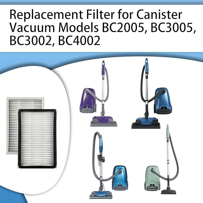 5 Pack K3040 HEPA Replacement Filter Replacement for Kenmore Canister Vacuum Cleaners 81214, 81414, BC2005, BC3005, BC3002, BC4002