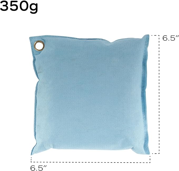 BambooMN Activated Bamboo Charcoal Air Purifier - 350g Sky Blue - 3 Bags