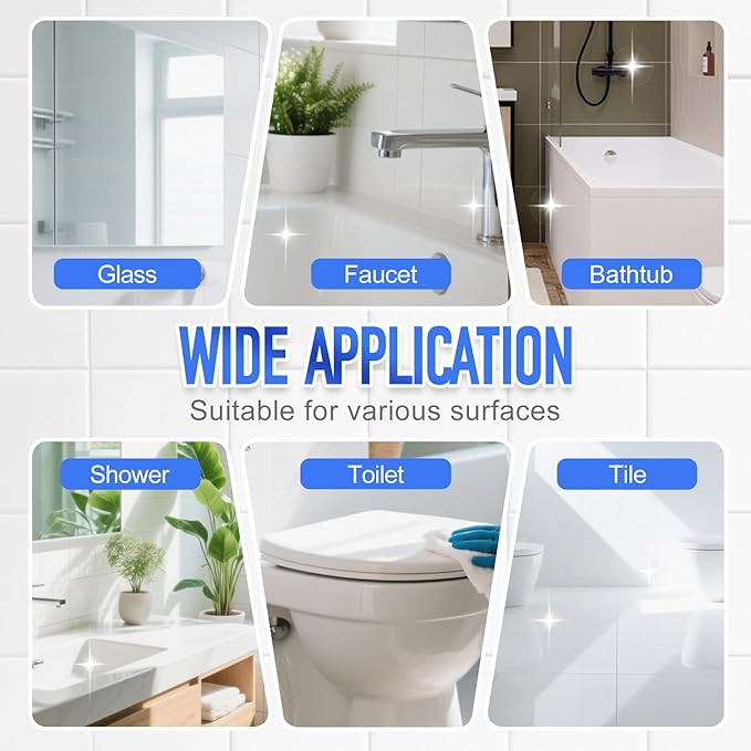 Bathroom Descaler Foam Cleaner, 2025 New Descaling Spray, Multi-Functional Stain Remover for Home Bathroom, Durable Cleaning Spray for Family Use (2)