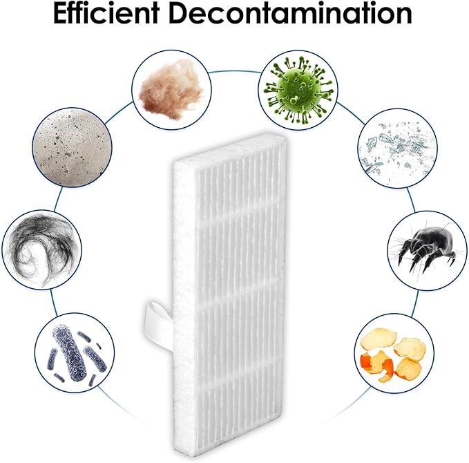 (10 Pack) C20 Omni Replacement HEPA Filters Compatible With Eufy C20 Omni Robotic Vacuum Cleaner, Replacement Parts Filters, Omni C20 Filter Accessories, Upright Filter, Canister Filter
