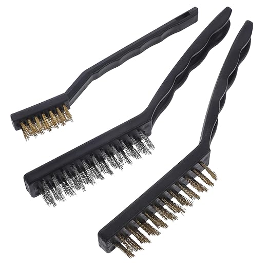 Luxshiny 5sets Multipurpose Wire Brush Set Grout Cleaner for Automotive Cleaning Scrub Brushes for Cleaning Cars Houses Electric for Wire Brass