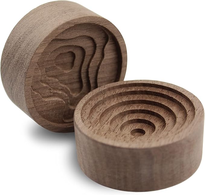 Essential Oil Diffuser, 2 Pieces Pack Wooden Aromatherapy Round Home Office Car Diffuser…