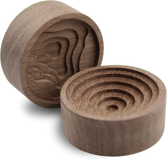 Essential Oil Diffuser, 2 Pieces Pack Wooden Aromatherapy Round Home Office Car Diffuser…