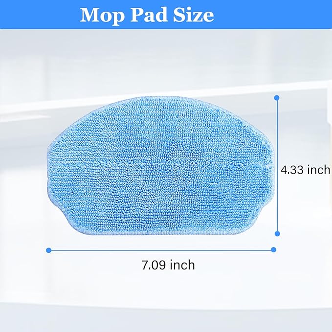 Mop Pad Replacement for MAMNV BR150/BR151, for ZCWA BR150/BR151, for GTTVO for ONSON for MANVN for ZC was for iMartine BR151, for MANVINS for Kilgone G20 Robot Vacuum