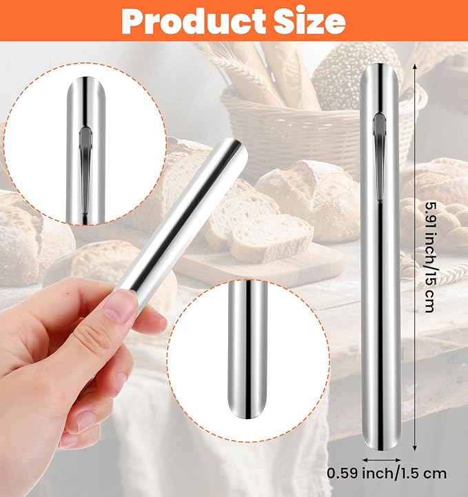 Crumbers for Servers, 2PCS Table Crumber for Servers Silver Crumb Scraper Set with Pocket Clip, Premium Stainless Steel Cleaner for Restaurant Tables and Home Dining