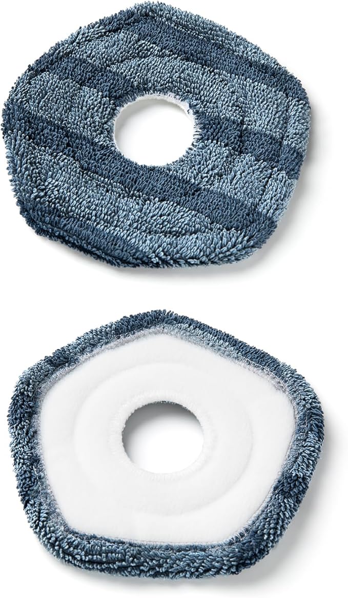 eufy Accessory-2 Washable Vacuum Mop Cloths, Compatible X10 Pro Omni X9 Pro, Washable and Reusable Soft Mopping Pad, Parts, Accessories