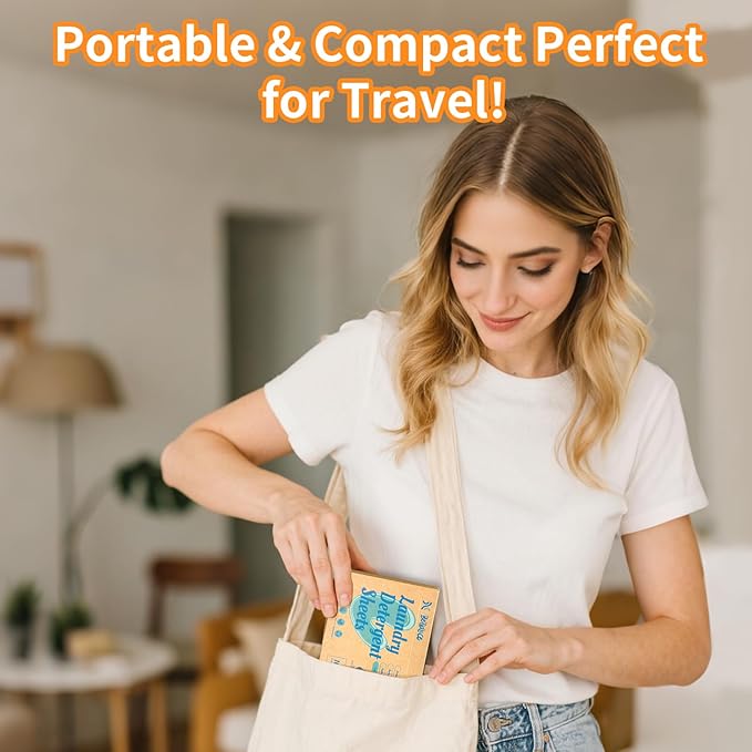 BellaLuce Laundry Detergent Sheets: 1 Home Size (240 Loads, Fresh Linen) & 2 Travel Size (32 Loads, Fresh Linen & Cotton Breeze) | Portable for College, Dorm, Hotel, Family