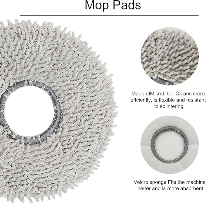 25-Pc Eureka J15 PRO Ultra (ONLY) Complete Care Kit - Replacement Parts for Eureka J15 PRO Ultra Robot Vacuum & Mop | Main/Side Brushes, Mop Pads, HEPA Filters