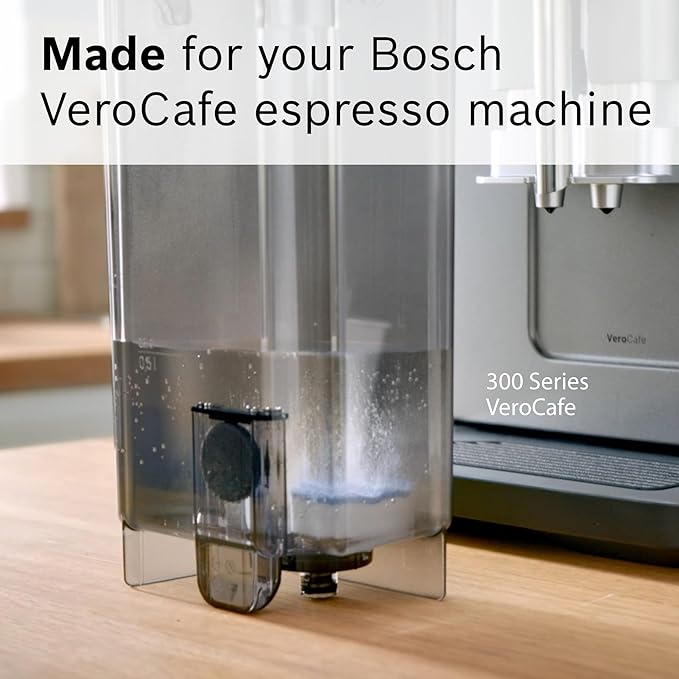 Bosch Descaling Tablets for VeroCafe Espresso Machines - 2-in-1 Descaler and Cleaner, Removes Limescale, Corrosion Buildup - Accessory for VeroCafe, 3 Tabs - TCZ8002US
