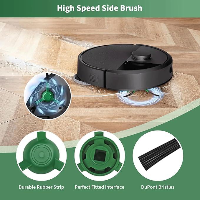 27 Pcs Replacement Parts for iRobot Roomba Plus 505 Combo/405 Combo Robot Vacuum Cleaner,Accessories Kit include 2 Main Brushes, 6 Dust Bags, 6 Mop Pads, 4 Filters, 8 Side Brushes and 1 Cleaning Tool