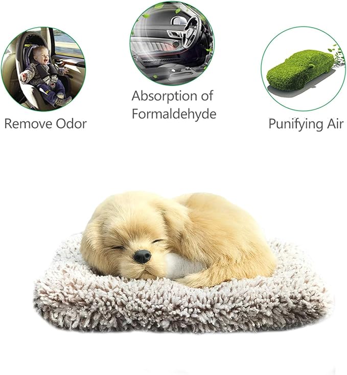 Ergocar Air Purifying Bags Air Freshener Cute Animals Bamboo Charcoal Odor Eliminator Car Decoration Car Air Dehumidifier for Eliminating Odors (Samoyed)