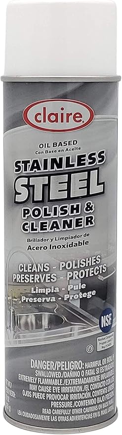 Claire Manufacturing CL8411PK Stainless Steel Polish Cleaner, 15 Ounce (Pack of 1)
