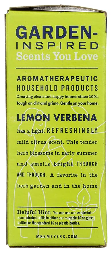 MRS MEYER'S Lemon Verbena Multi Surface Cleaner Refill, 4 FZ