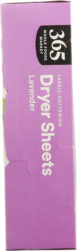 365 by Whole Foods Market, Fabric-Softening Dryer Sheets, Lavender, 80 Count