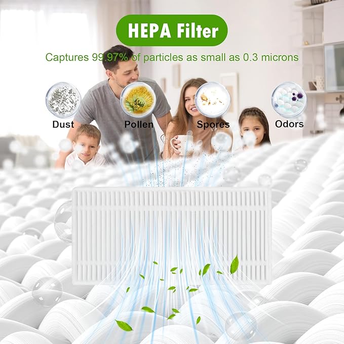 26 Pack Replacement Accessories Compatible with eufy Vacuum Omni C20, 2 Mainbrush 4 Filter 6 Dust Bags 6 Mop Pads 6 Sidebrush 1 Cleaning Brush 1 Screwdriver