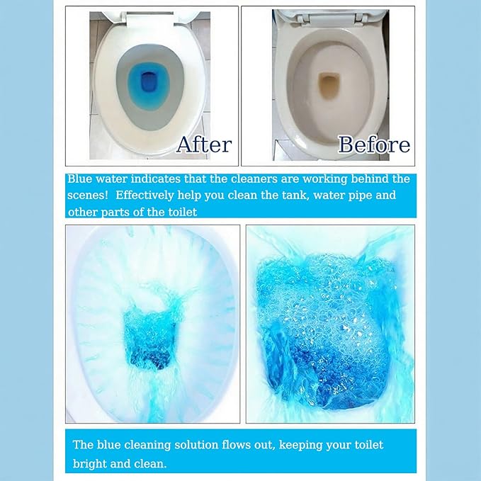 Toilet Cleaner Tablets, Toilet Tank Cleaners, Automatic Toilet Bowl Cleaner Tablets-20Pack Deep Cleaning, Long-Lasting Freshness