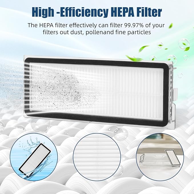 28 Pack Accessories Compatible with Roborock Qrevo S/Qrevo Pro/Qrevo Plus/Qrevo-Maxv Vacuum Robot,Parts Include:Main Brush,Side Brush,Hepa Filter,Mop Cloth,Dust Bag,Cleaning Brush&Screwdrive