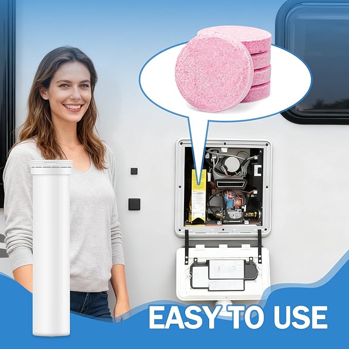 Decalcification Tablets Compatible With Truma Aquago - 18 Tablets,RV Fresh Water Tank Treatment For Truma Aquago Water Stains And Stubborn Dirt Inside The Hot Water Heater.
