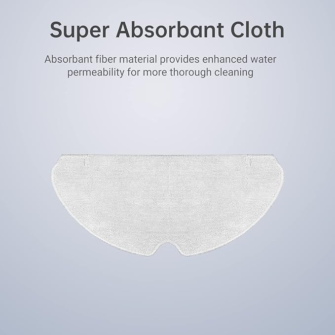 DREAME Wet Mopping Pads Compatible with D10s Pro Robot Vacuum, Replacement Mop Cloths for Mopping Floor(2PCS)