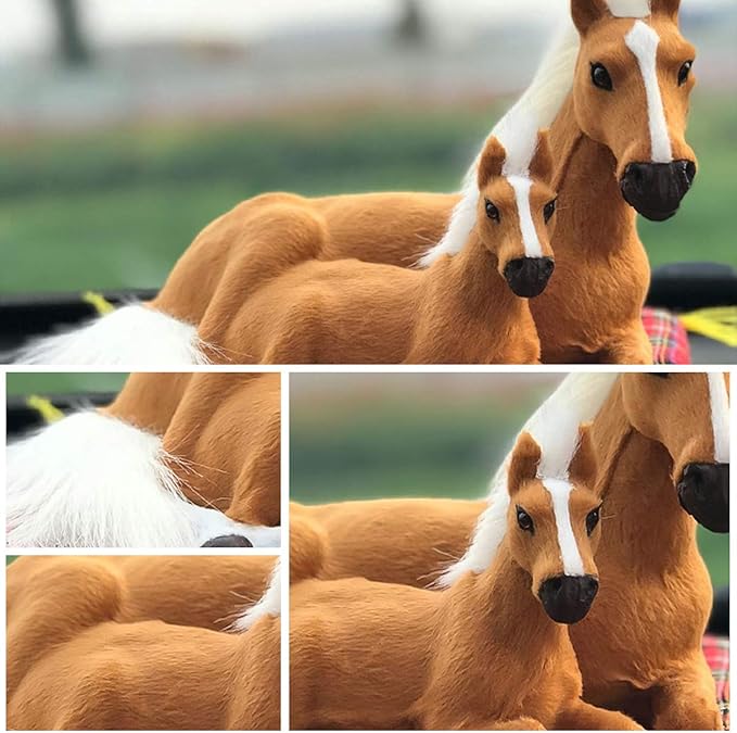 Ergocar Car Air Purifying Bags Cute Animals Odor Eliminator Bamboo Charcoal for Car Decoration & Eliminating Odors (Brown Horse-A)