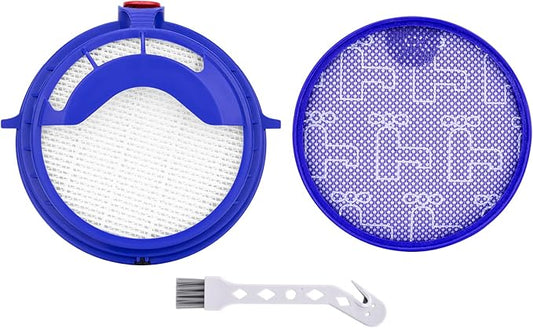 Filter Kits repalcement for Dyson dc25 vacuum Ball filters, Includes 1Pcs 919171-02 Washable Pre Motor Filter and 1Pcs 916188-05 Hepa filter, Fits DC-25 Models