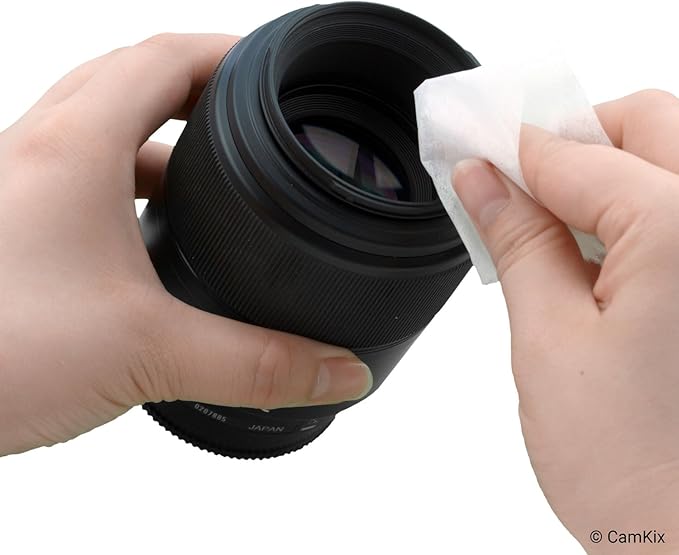 Camera Lens Cleaning Kit - Air Blower, Cleaning Brush, 2in1 Lens Cleaning Pen, 50 Individually Wrapped Wet Tissues and 4 Microfiber Cloths