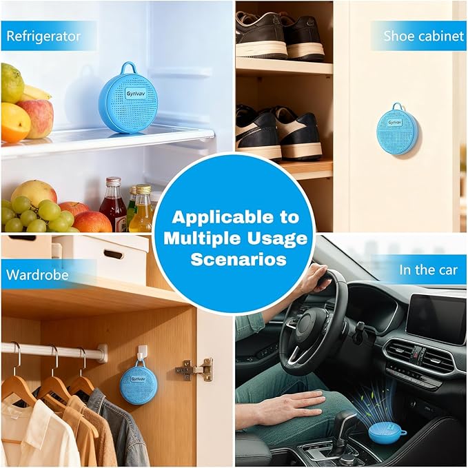 Refrigerator Deodorizer,Fridge Deodorizer Long Lasting Odor Eliminator for Fridge,Kitchen Gadgets Charcoal Air Purifier Odor Eliminator for Closet, Blue