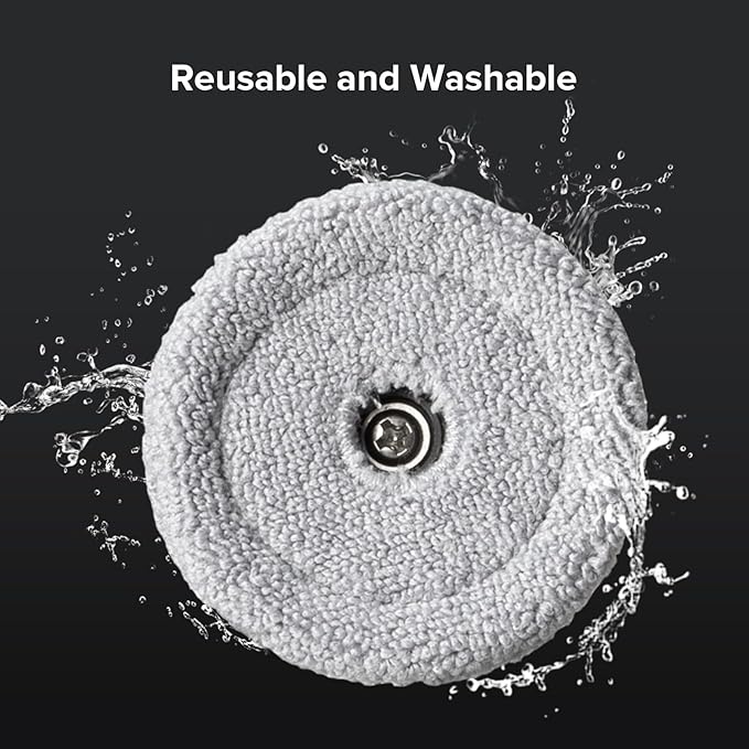 roborock 2 Pack Side Mop Cloths Saros 10 Robot Vacuum Cleaner, Mop Pad Replacement Accessories