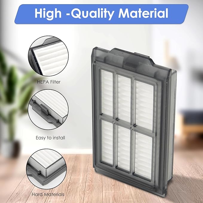 (4 Pack) Plus 405 Combo Replacement HEPA Filters Compatible with iRobot Plus 505 Combo robot + AutoWash dock/Plus 405 Combo Robot Vacuum, Canister Filters, Upright Filter