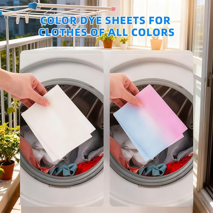 2-in-1 Laundry Detergent Sheets & Color Catcher Sheets, 840 Loads Mega Pack, Fast Dissolve Hypoallergenic Stain Remover - No Color Bleeding Fresh Lavender Scent for Home Dorms Travel